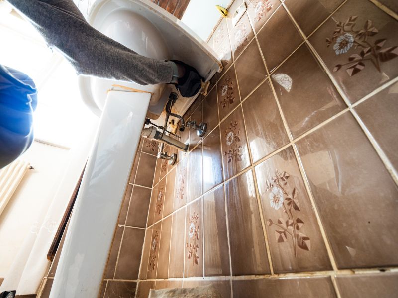 Pedestal Sink Installation