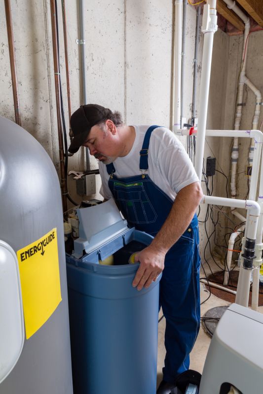 Water Softener System in Place